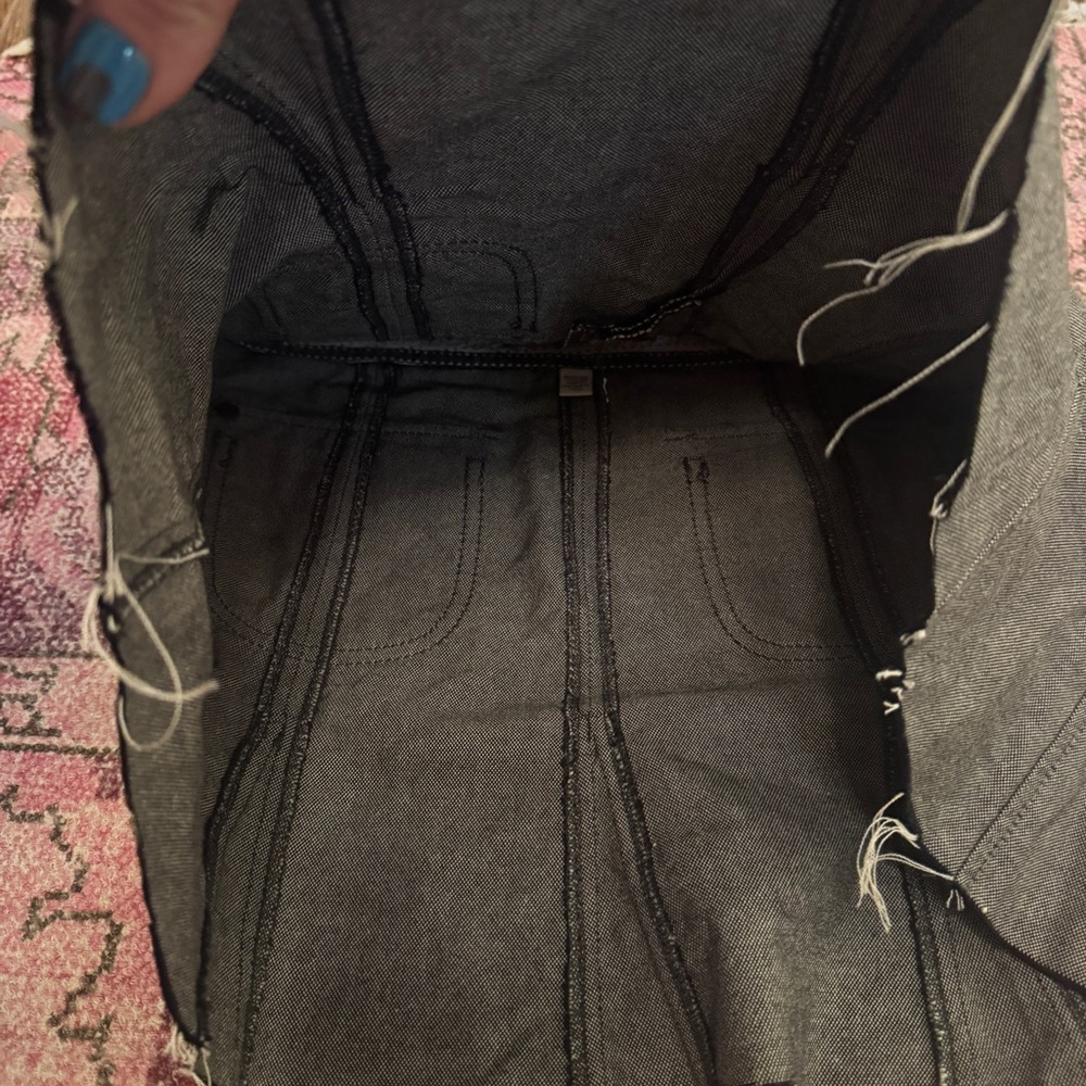 Y2K Esprit Charcoal pleated Mini Skirt with Buttoned Pockets - size 2 - Picture 13 of 16